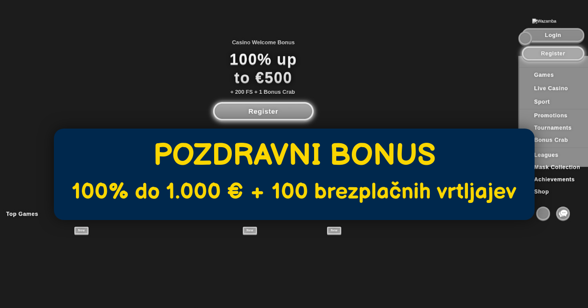 Wazamba Casino banner